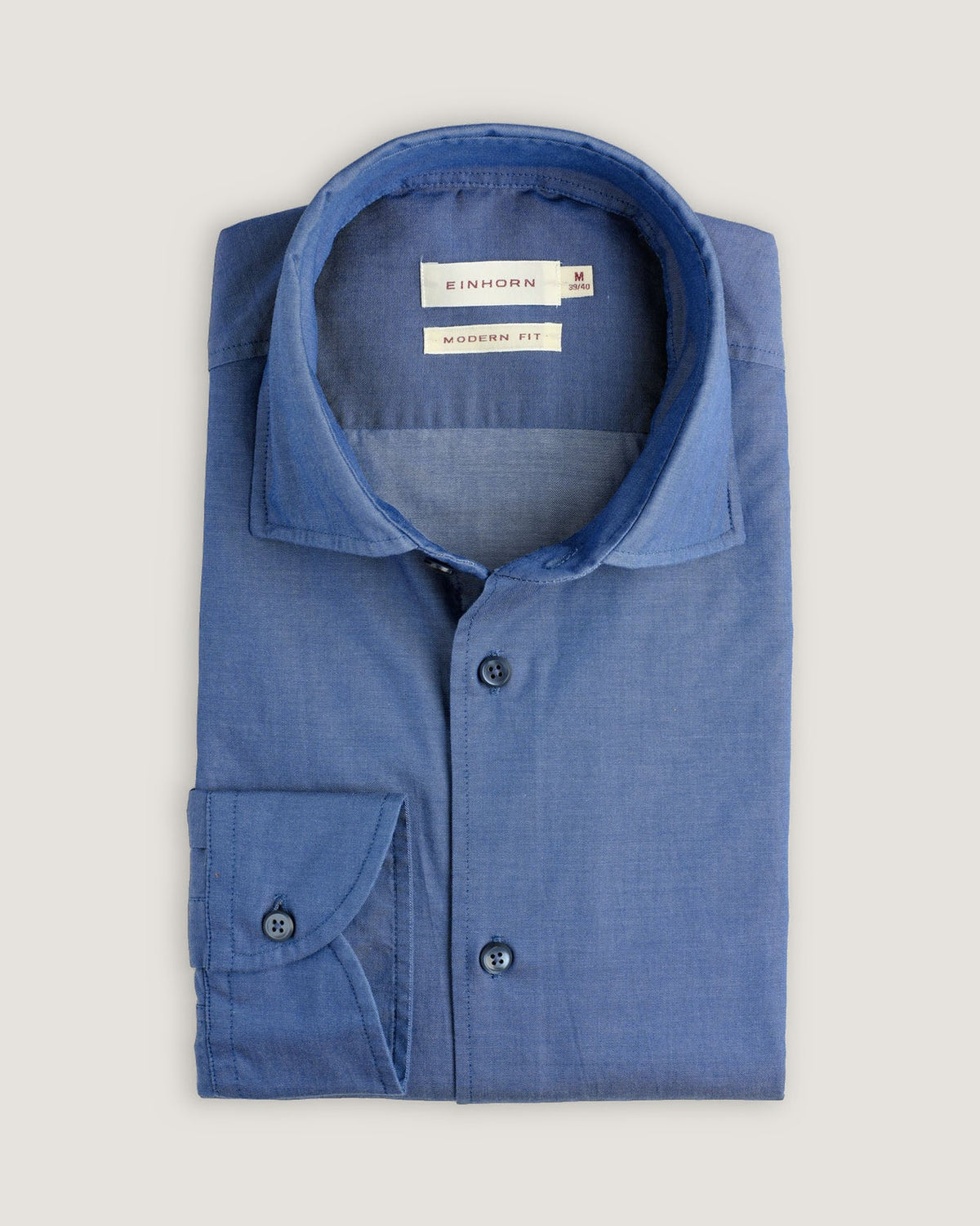 Hemd Modern Fit Twill Blau