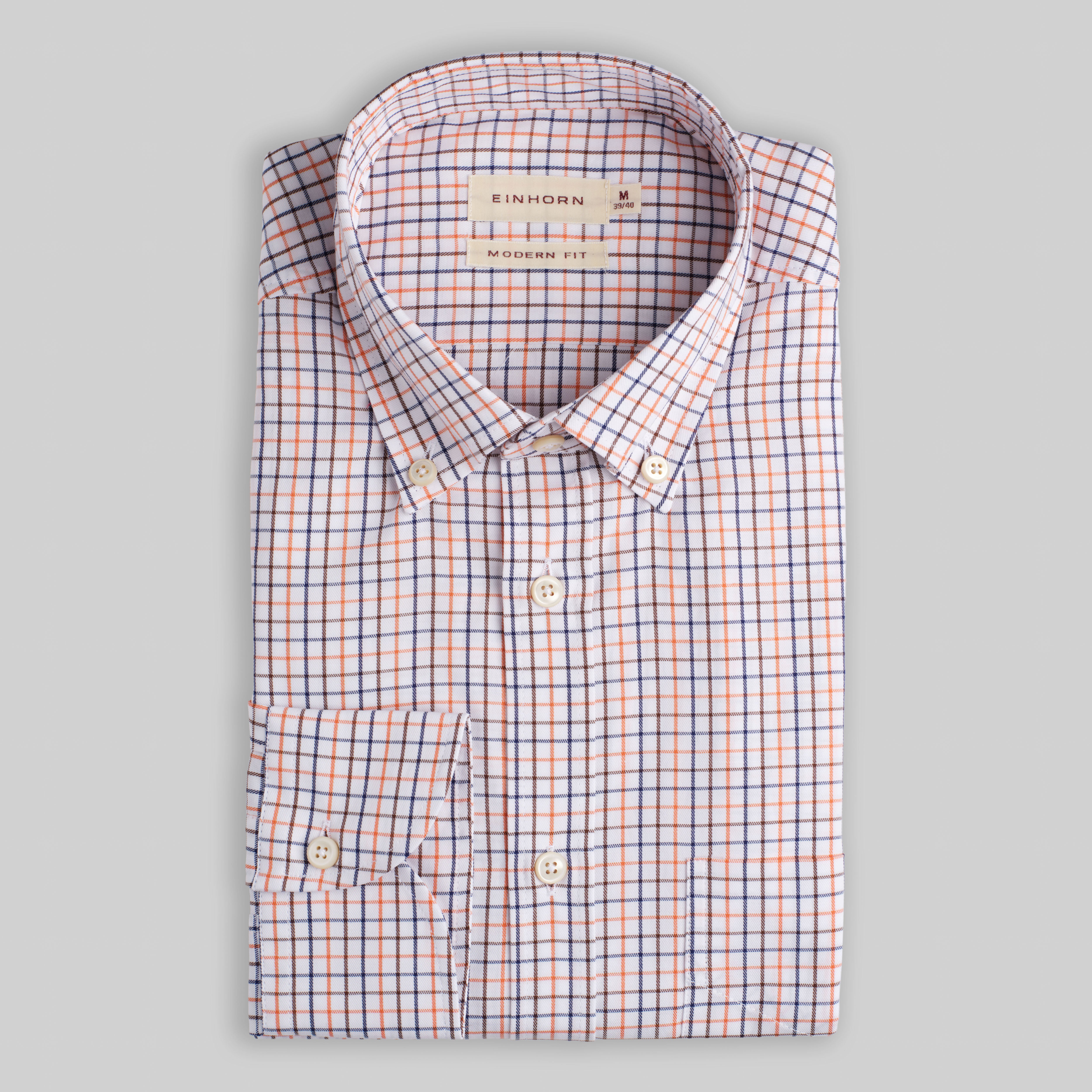 Hemd Modern Fit Twill Karo