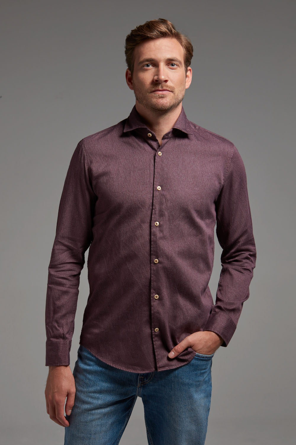 herrenhemd burgund rot flannelhemd flanelhemd flanel langärmlig