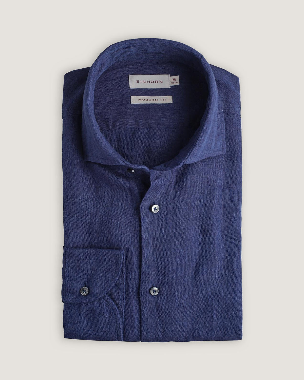 dunkelblaues hemd leinen modern fit