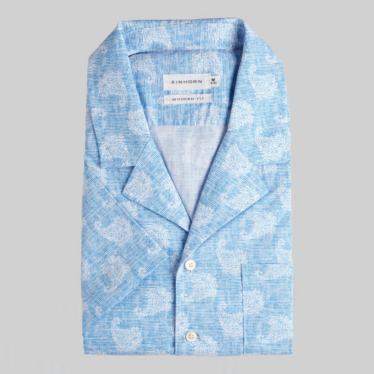 Resort Shirt Modern Fit Blau Print