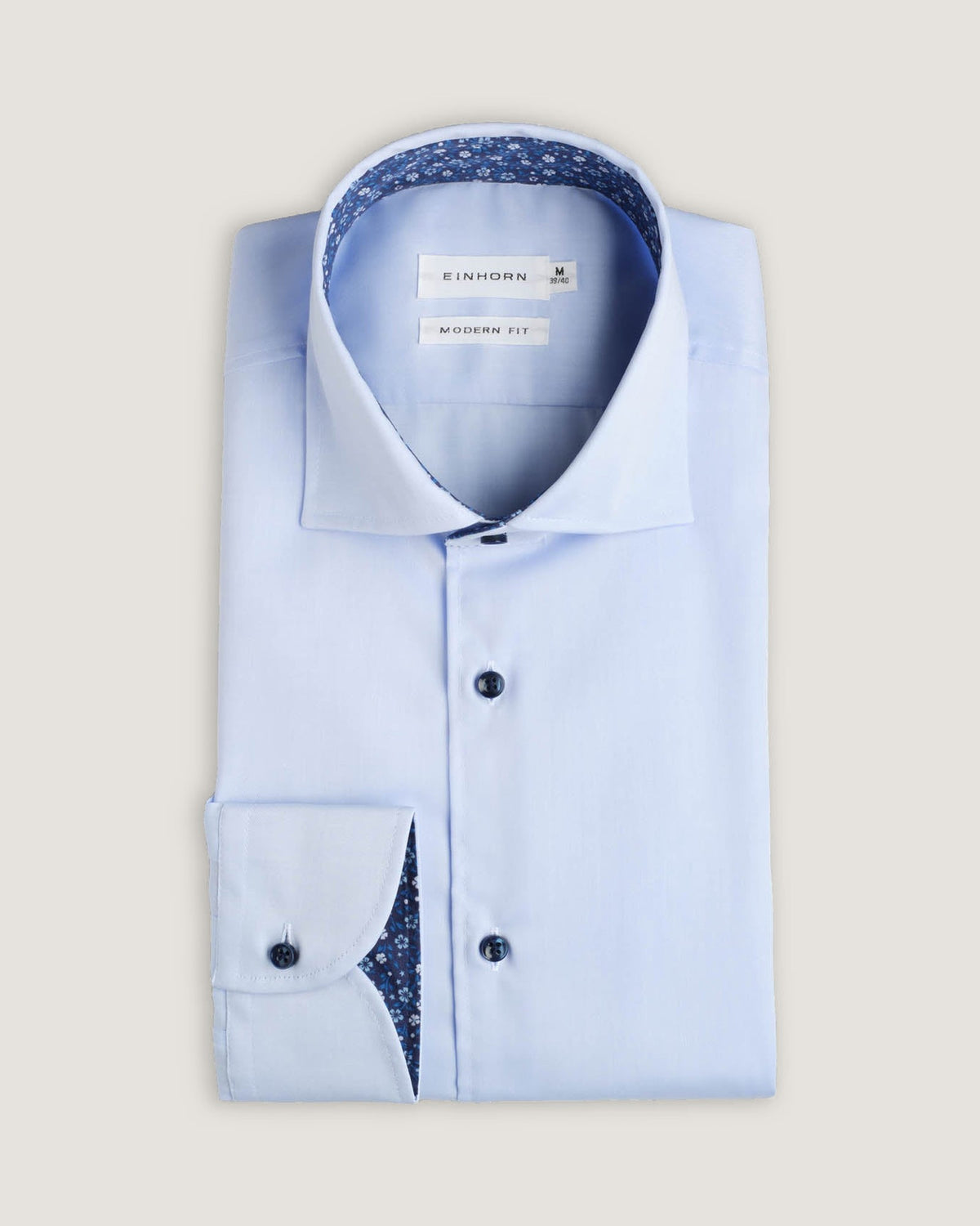 Hemd Modern Fit Uni Hellblau