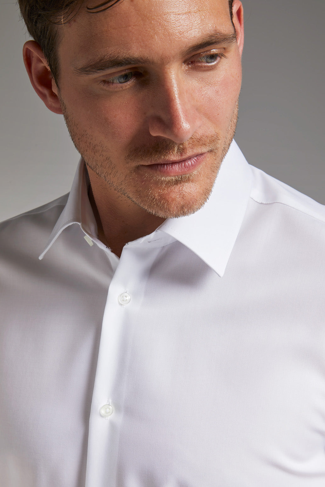 Hemd Body Fit Non Iron Weiss