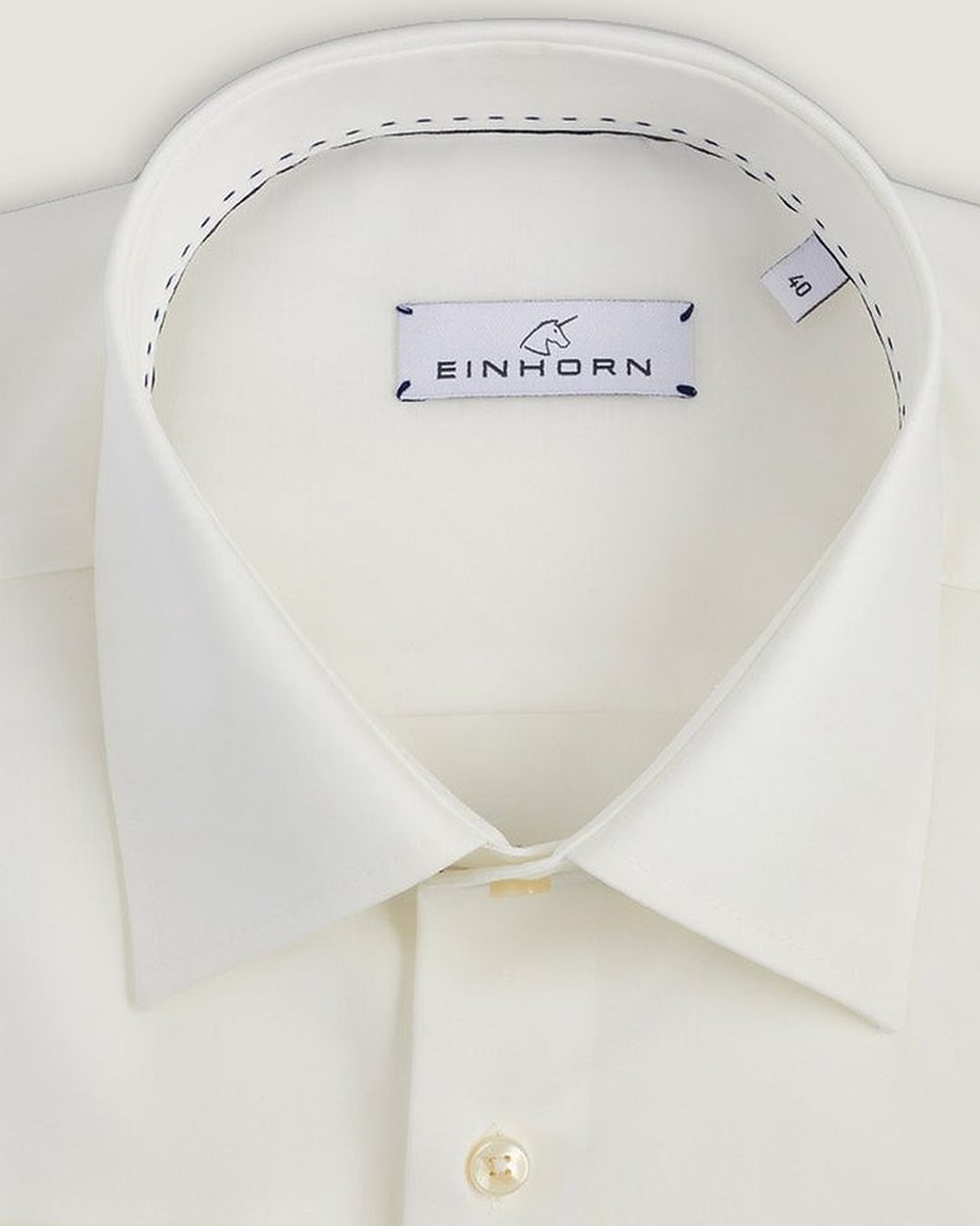 Hemd Regular Fit Non Iron Creme, Detail Kragen