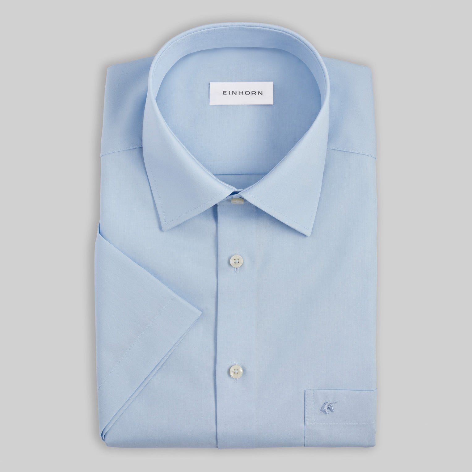 Kurzarmhemd Regular Fit Non Iron Hellblau