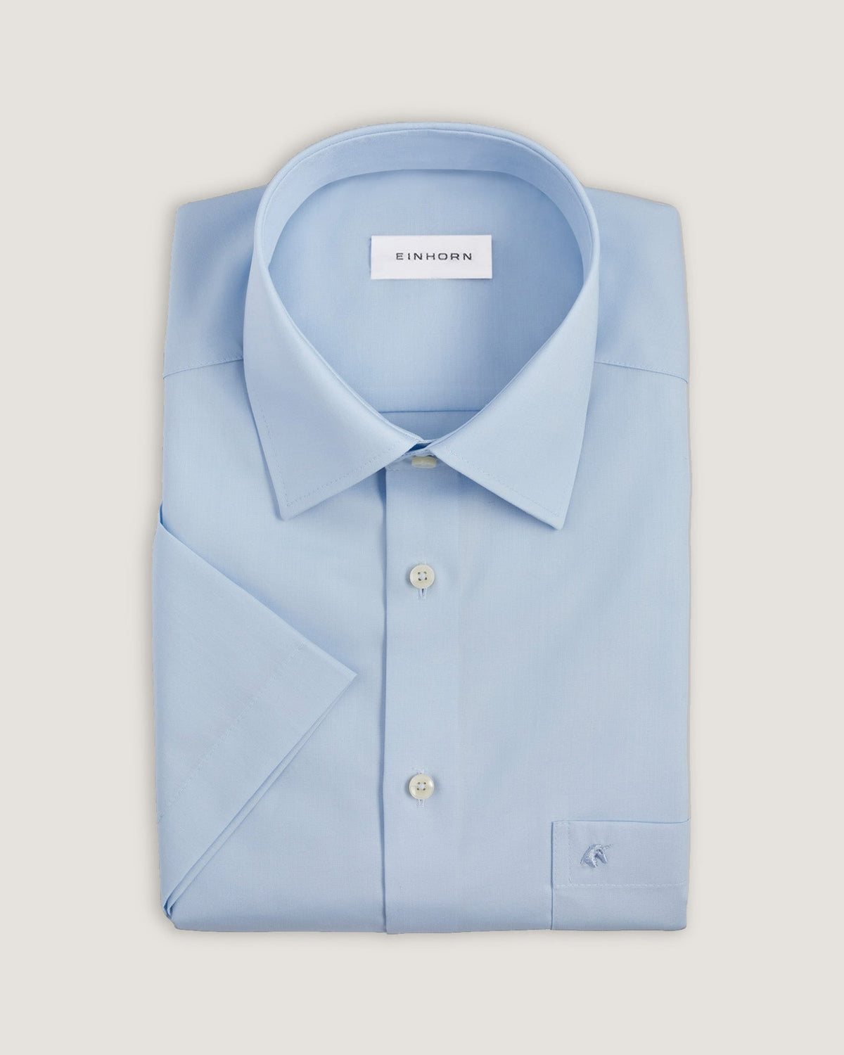 Kurzarmhemd Regular Fit Non Iron Hellblau
